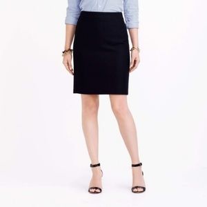 J. Crew | Black Wool Pencil Skirt Work Career 10